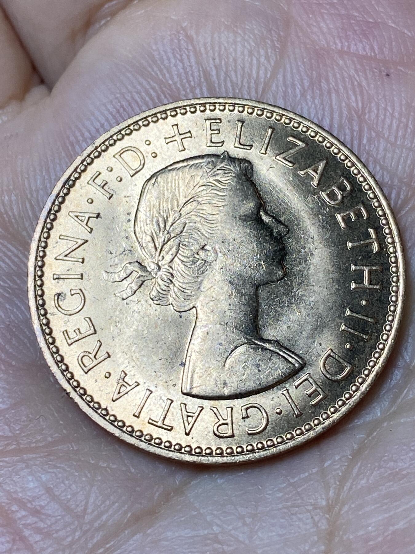 2026年第三十场(总第一百九十九场）英国一线回流散币特拍第二场(免佣金) 原光好品–英国🇬🇧1967年半便士(伊丽莎白二世青年桂冠第二版，普制币关门年)