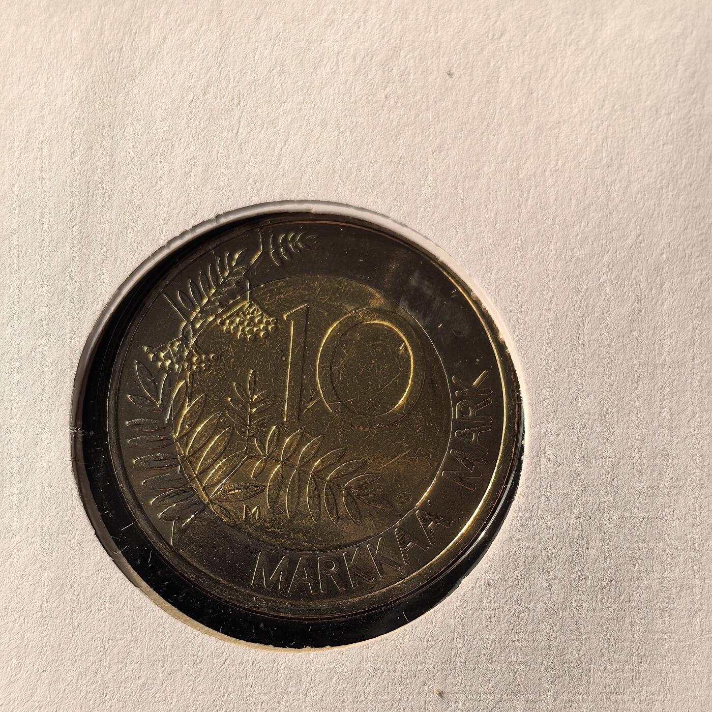 道一币馆币章第一百六十六场 邮币封 芬兰1999年芬兰担任欧盟轮值主席国10马克纪念币