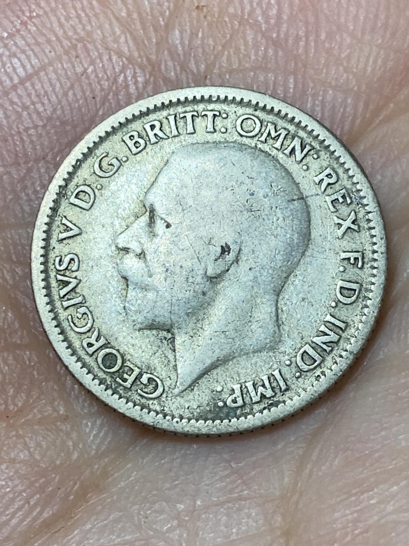 2026年第三十场(总第一百九十九场）英国一线回流散币特拍第二场(免佣金) 英国🇬🇧1928年6便士银币(乔治五世第五版，500银)