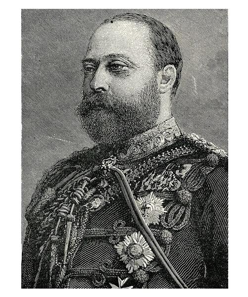 英国1907年 爱德华七世高浮雕精制大合金章 带铭牌 40MM