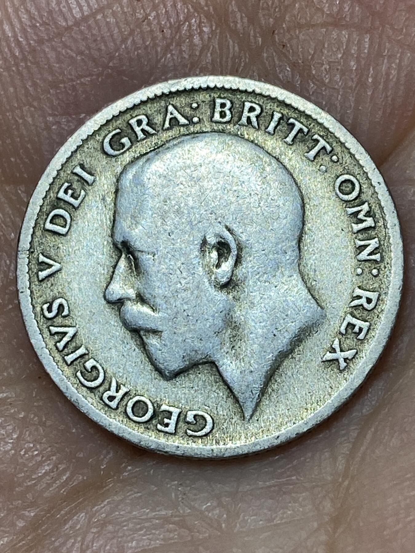 2026年第三十场(总第一百九十九场）英国一线回流散币特拍第二场(免佣金) 英国🇬🇧1921年6便士银币(乔治五世第二版，500银)