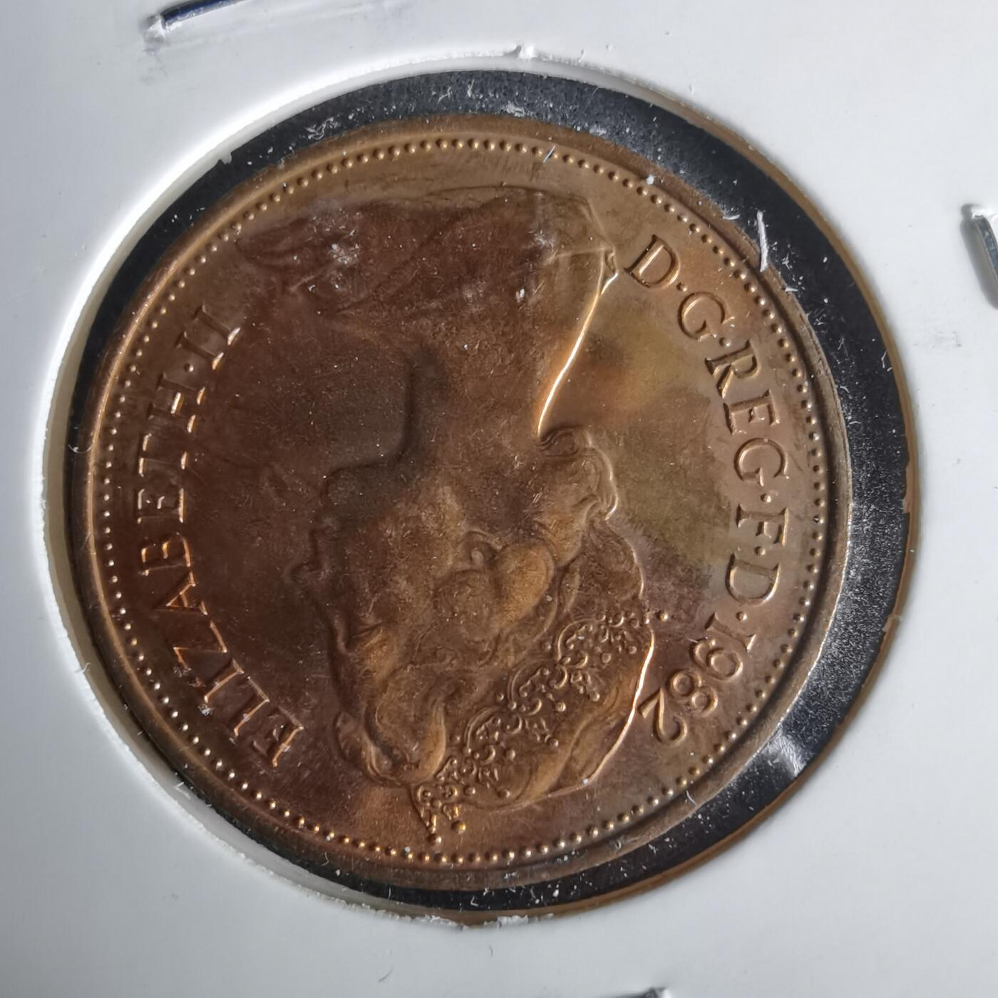 沼泽如烟--第1001场 英国1982年2便士