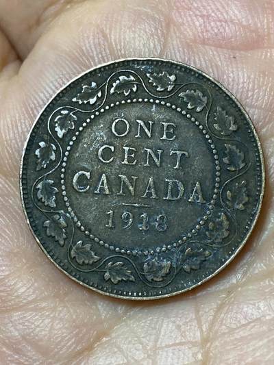 2026年第三十场(总第一百九十九场）英国一线回流散币特拍第二场(免佣金) - 加拿大🇨🇦1918年1分(乔治五世第二版)