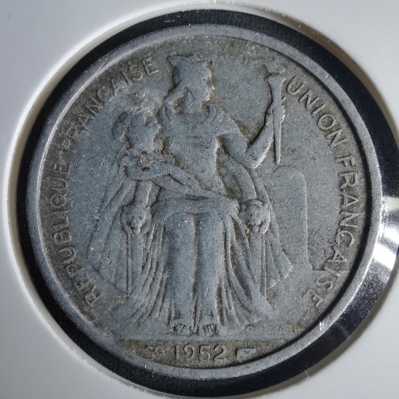 沼泽如烟--第1001场 法属新喀里多尼亚1952年5法郎