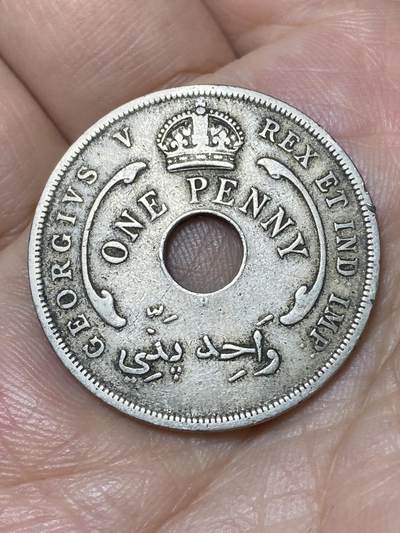 2026年第三十场(总第一百九十九场）英国一线回流散币特拍第二场(免佣金) - 英属西非1916年1便士(乔治五世第二版，H标喜敦厂造)