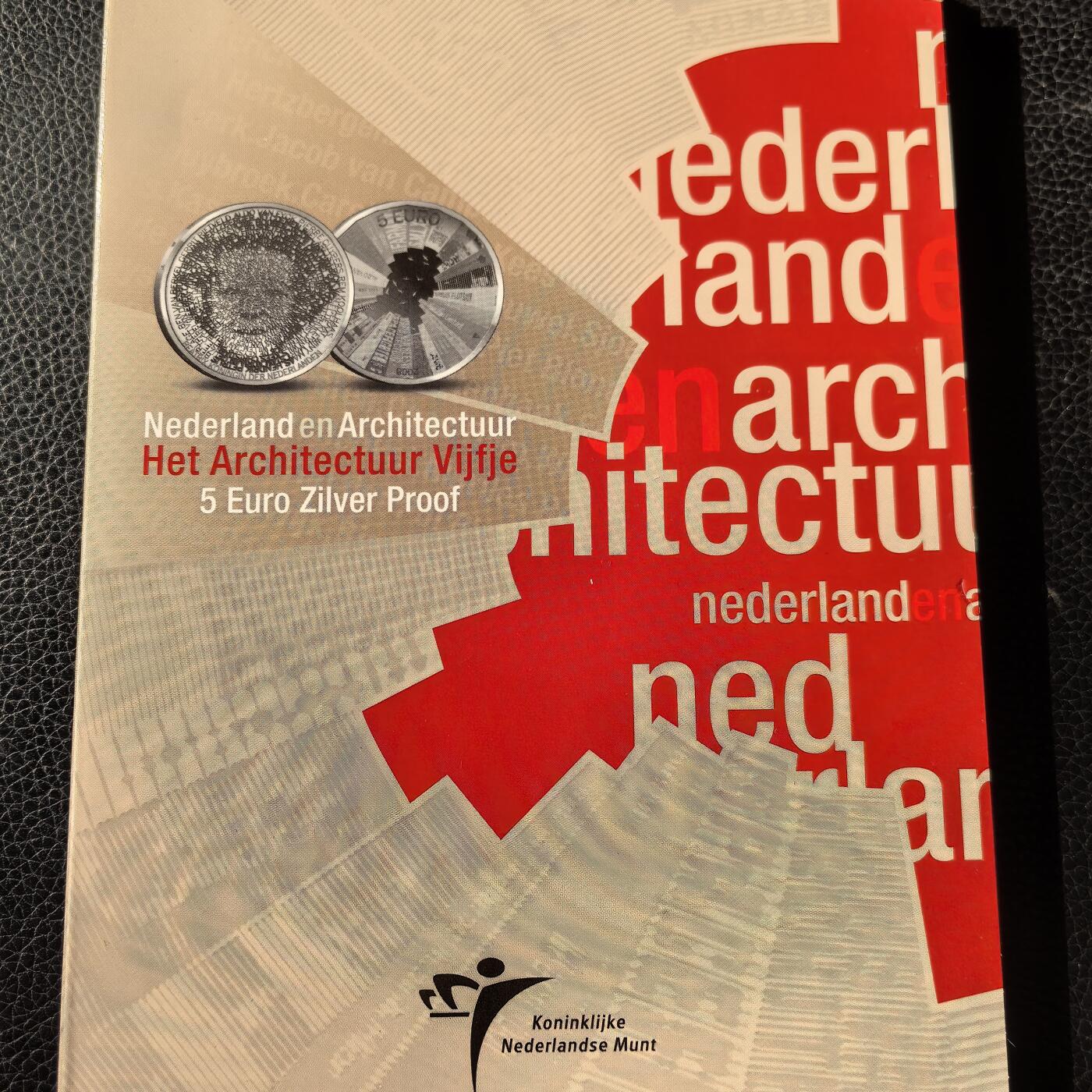 道一币馆币章第一百六十六场 原包装 荷兰2008年建筑文化发展5欧元精制银币