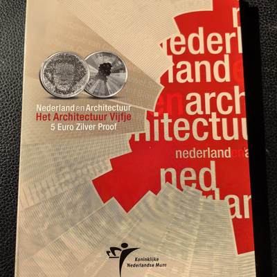 道一币馆币章第一百六十六场 - 原包装 荷兰2008年建筑文化发展5欧元精制银币