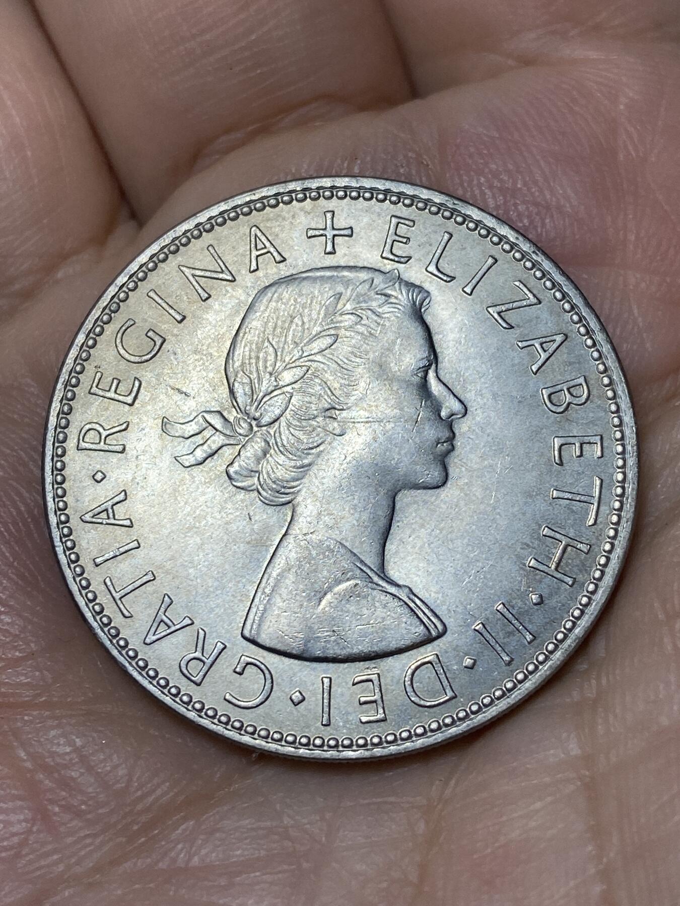 2026年第三十场(总第一百九十九场）英国一线回流散币特拍第二场(免佣金) 英国🇬🇧1965年半克朗(伊丽莎白二世青年桂冠第二版)