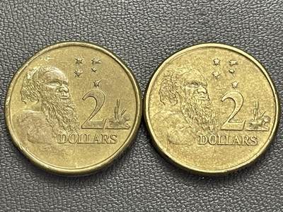 回流0218 新春快乐，马年大吉！ - 澳大利亚2元两枚 土著长老