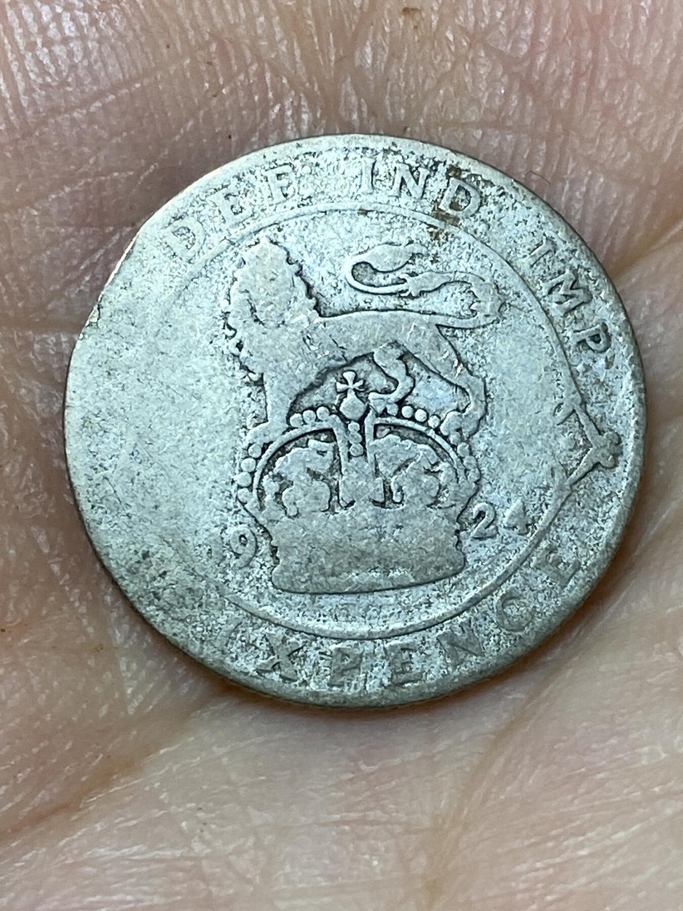 2026年第三十场(总第一百九十九场）英国一线回流散币特拍第二场(免佣金) 英国🇬🇧1924年6便士银币(乔治五世第二版，500银)