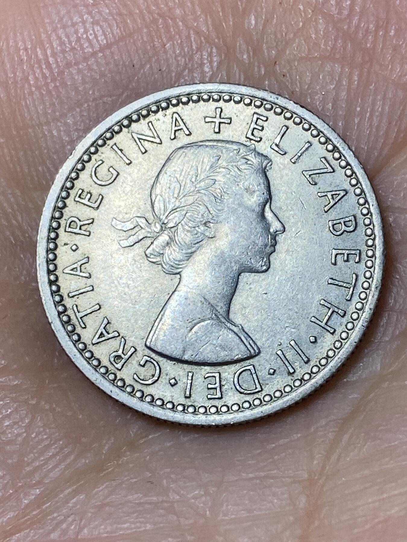 2026年第三十场(总第一百九十九场）英国一线回流散币特拍第二场(免佣金) 英国🇬🇧1954年6便士银币(伊丽莎白二世青年桂冠第二版，首发年)