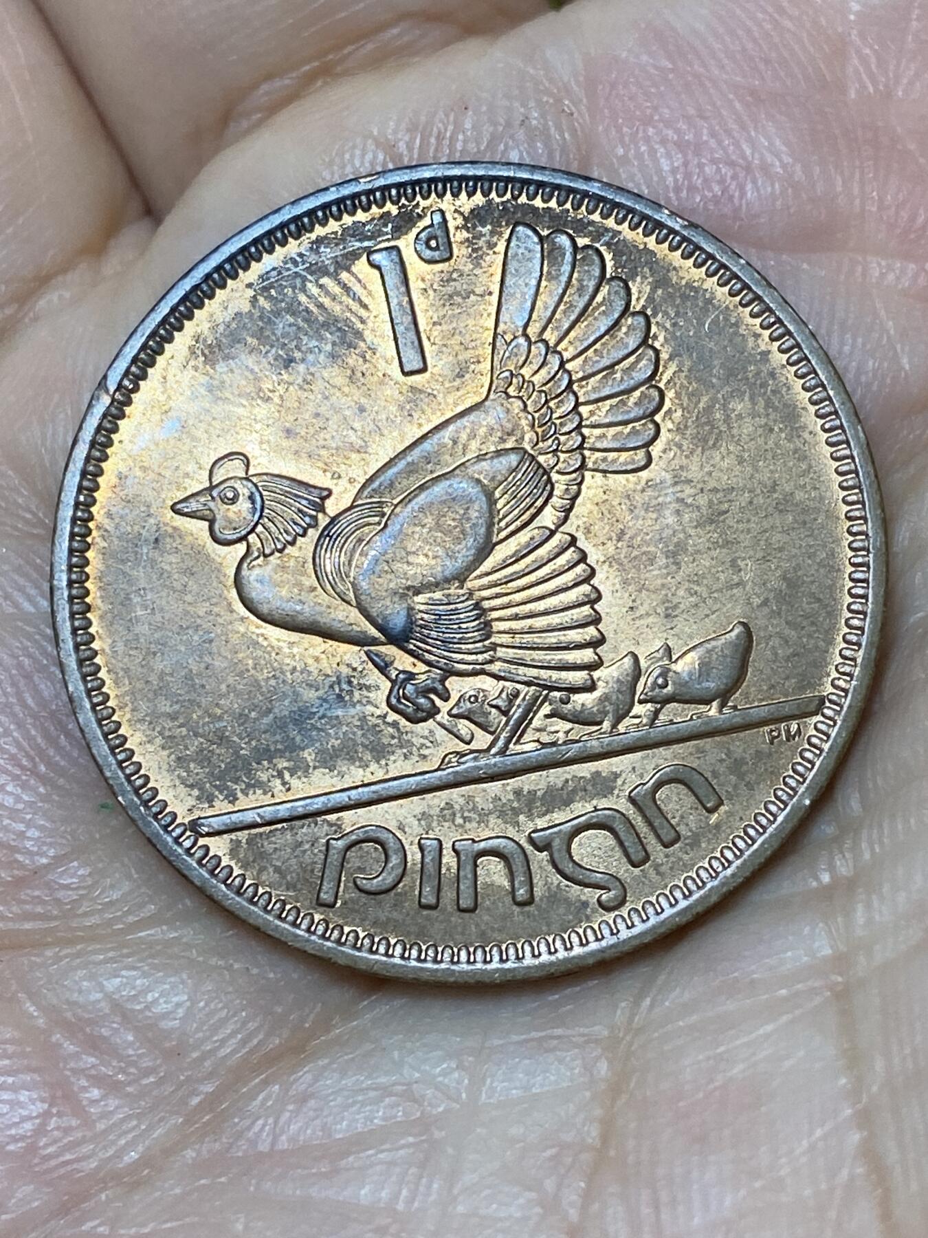 2026年第三十场(总第一百九十九场）英国一线回流散币特拍第二场(免佣金) 好品–爱尔兰🇮🇪1968年1便士(共和国时期第一套)