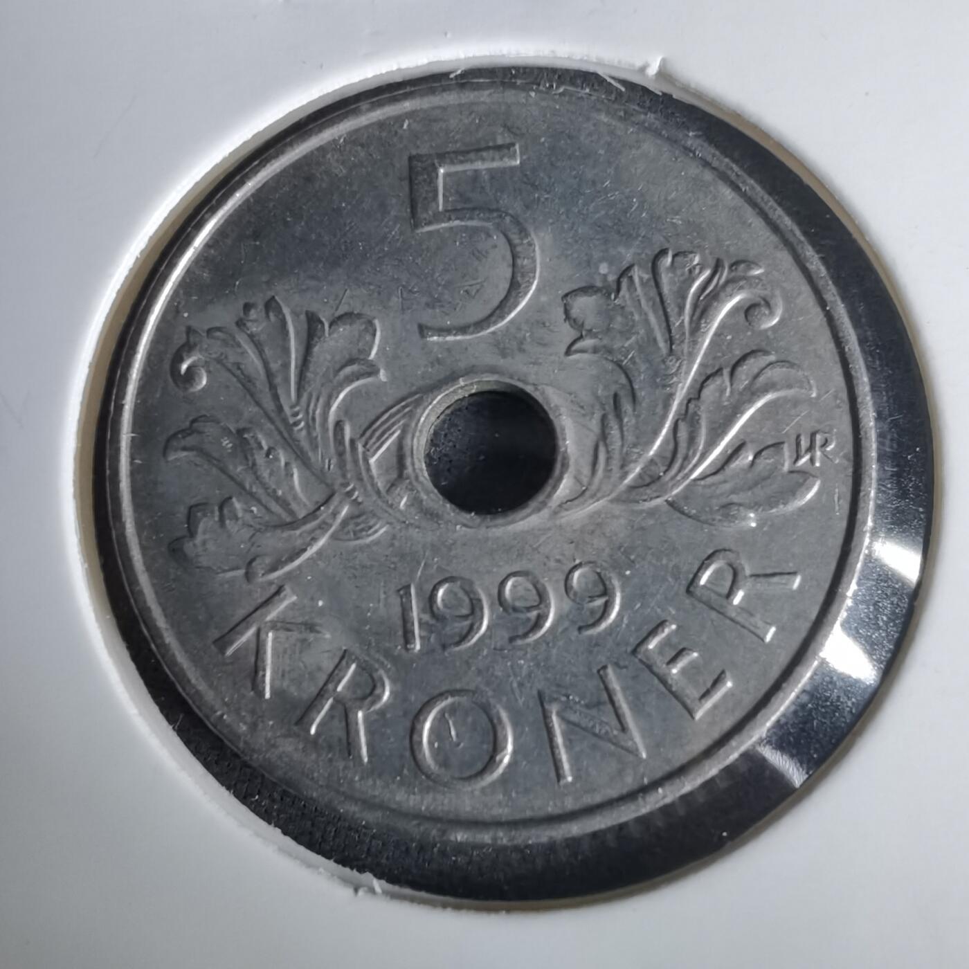 沼泽如烟--第1001场 挪威1999年5克朗