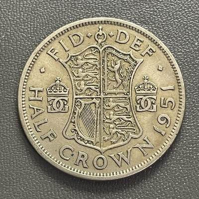 回流0218 新春快乐，马年大吉！ - 英国1951年半克朗 乔治六世