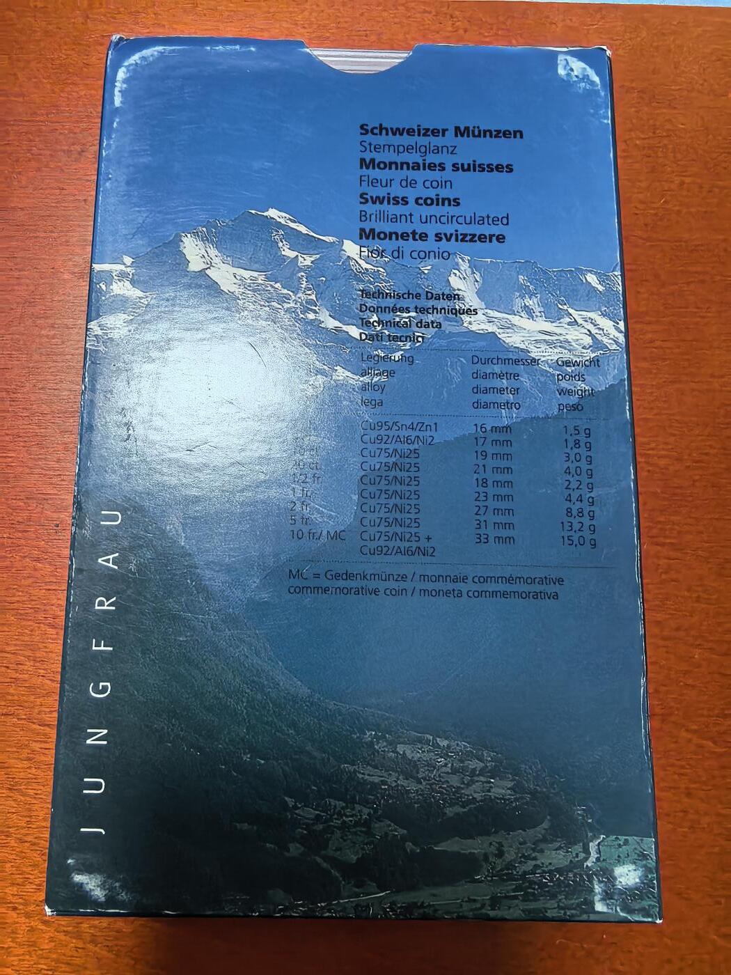 长老汇马年精选第二场拍卖 2005瑞士精制币8枚套，盒证全，含10法郎精制双色币1枚