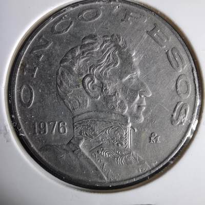 沼泽如烟--第1001场 - 墨西哥1976年5比索