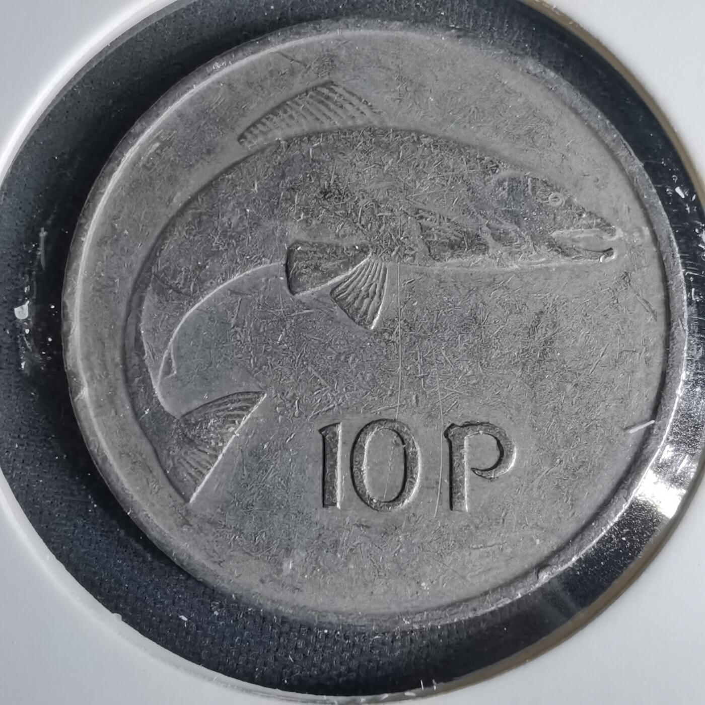 沼泽如烟--第1001场 爱尔兰1975年10便士