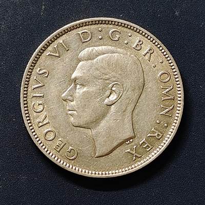 【全场包邮】纯粹捡漏拍504场-更新中 - 英国1943年乔治六世2先令银币【28.3毫米11.31克50%】