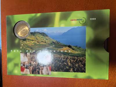 长老汇马年精选第二场拍卖 - 1999瑞士精制币8枚套，盒证全，含10法郎精制双色币1枚