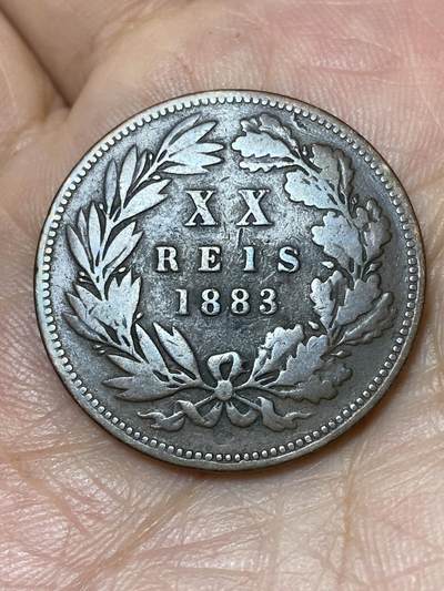 2026年第三十场(总第一百九十九场）英国一线回流散币特拍第二场(免佣金) - 葡萄牙王国1883年20瑞斯(路易斯一世时期)