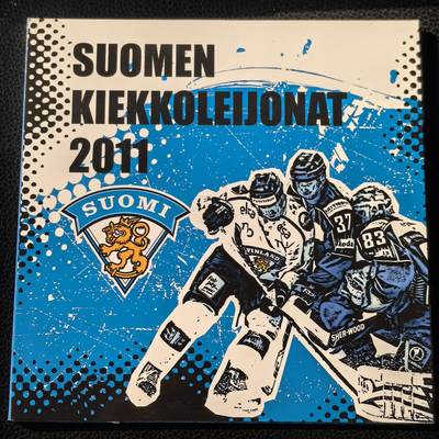 道一币馆币章第一百六十六场 - 原包装 芬兰2011年欧元套币8枚-冰球竞标赛纪念版