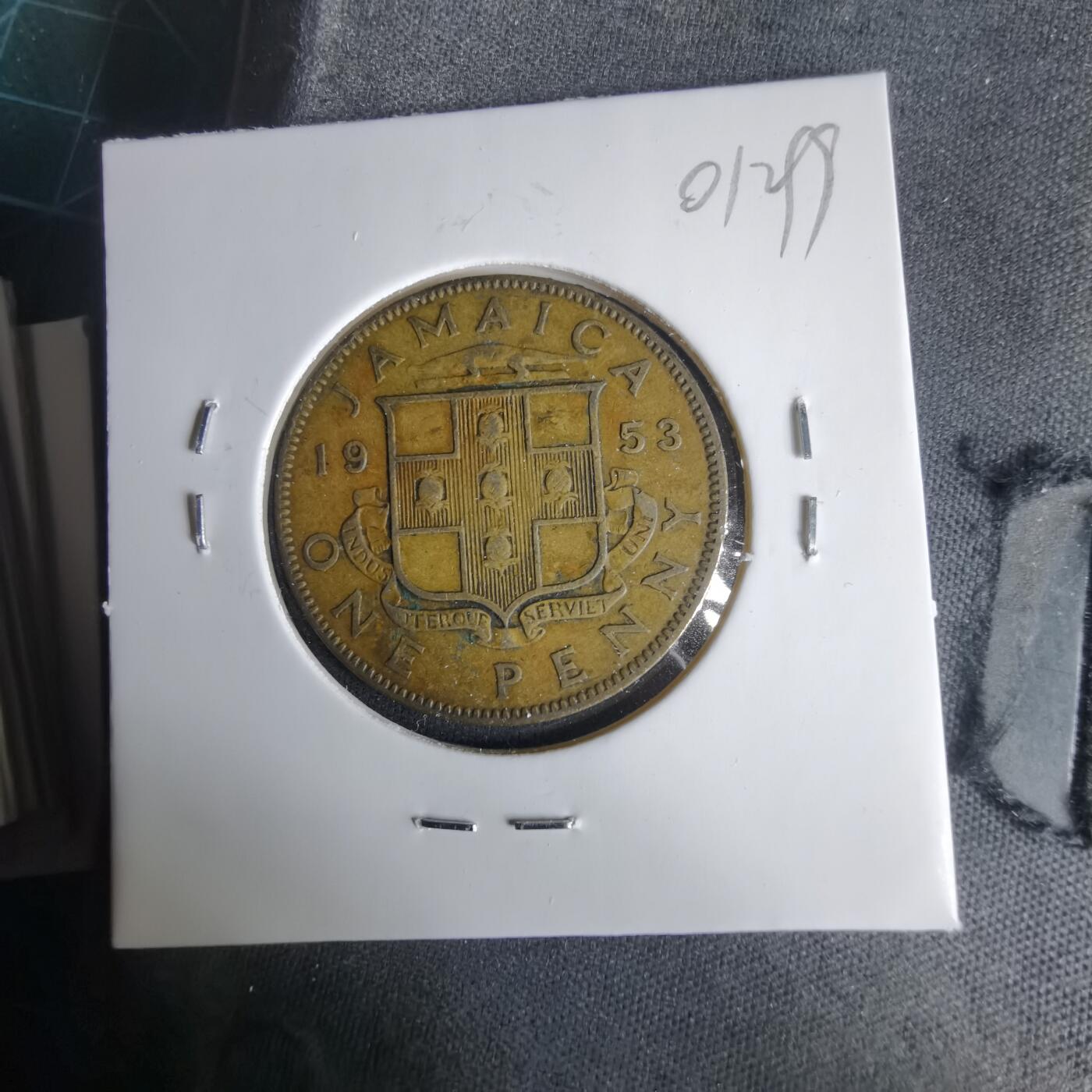 沼泽如烟--第1001场 牙买加1953年1便士