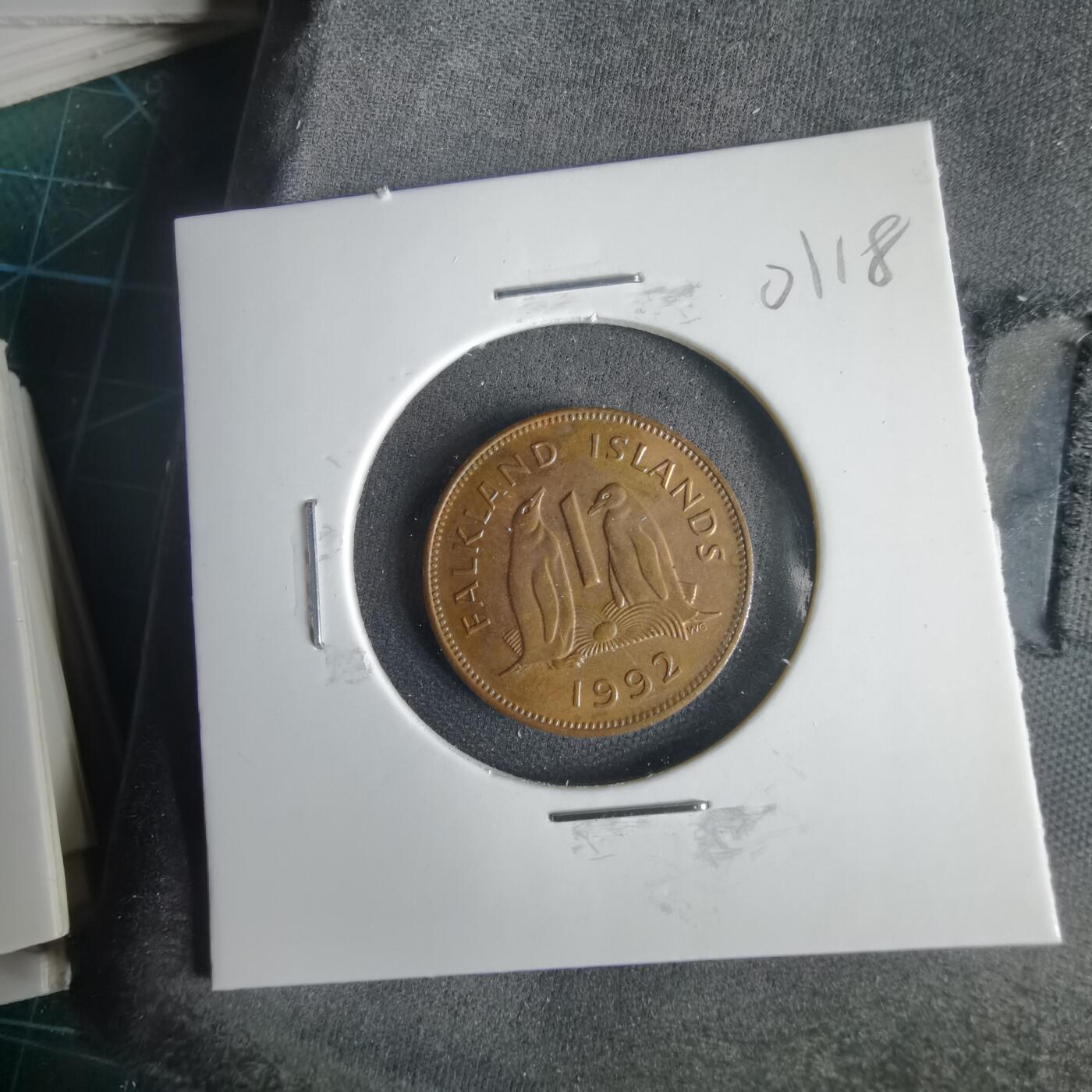 沼泽如烟--第1001场 福克兰1992年1便士