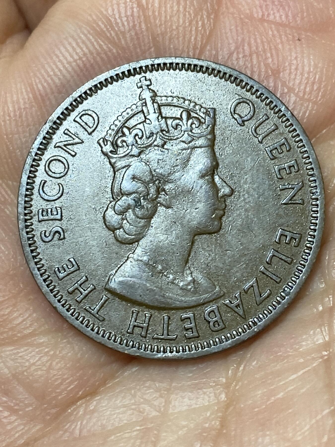 2026年第三十场(总第一百九十九场）英国一线回流散币特拍第二场(免佣金) 英属塞浦路斯1955年5米尔(伊丽莎白二世青年带冠，首发年仅发行2年)