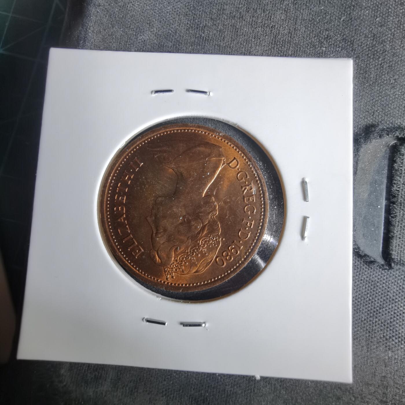 沼泽如烟--第1001场 英国1980年2便士