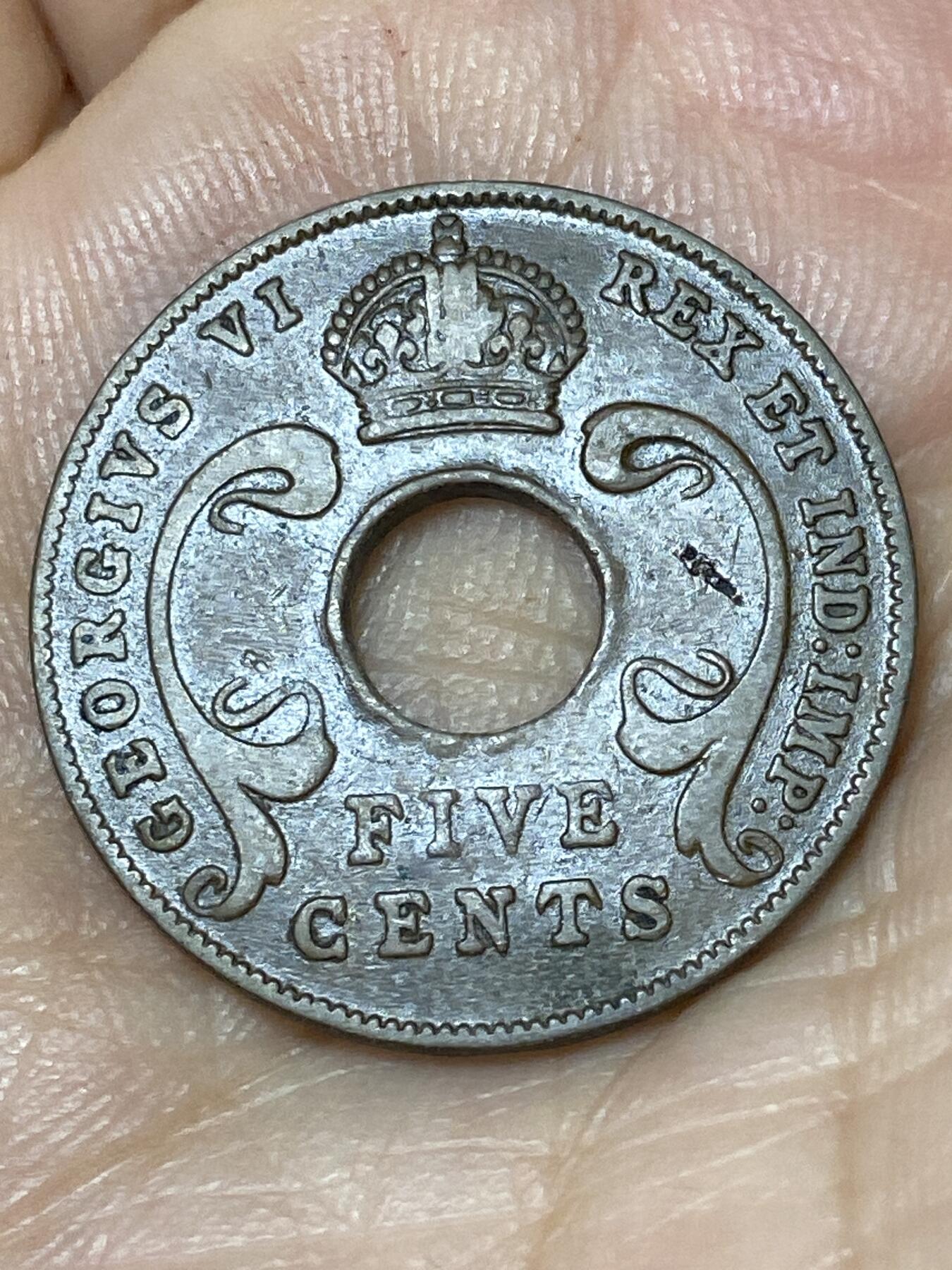 2026年第三十场(总第一百九十九场）英国一线回流散币特拍第二场(免佣金) 英属东非1941年5分(乔治六世第一版关门年)