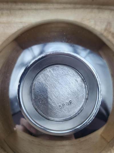 南水社第二次拍卖 1972年札幌冬奥会纪念盏，镀金镀银原盒