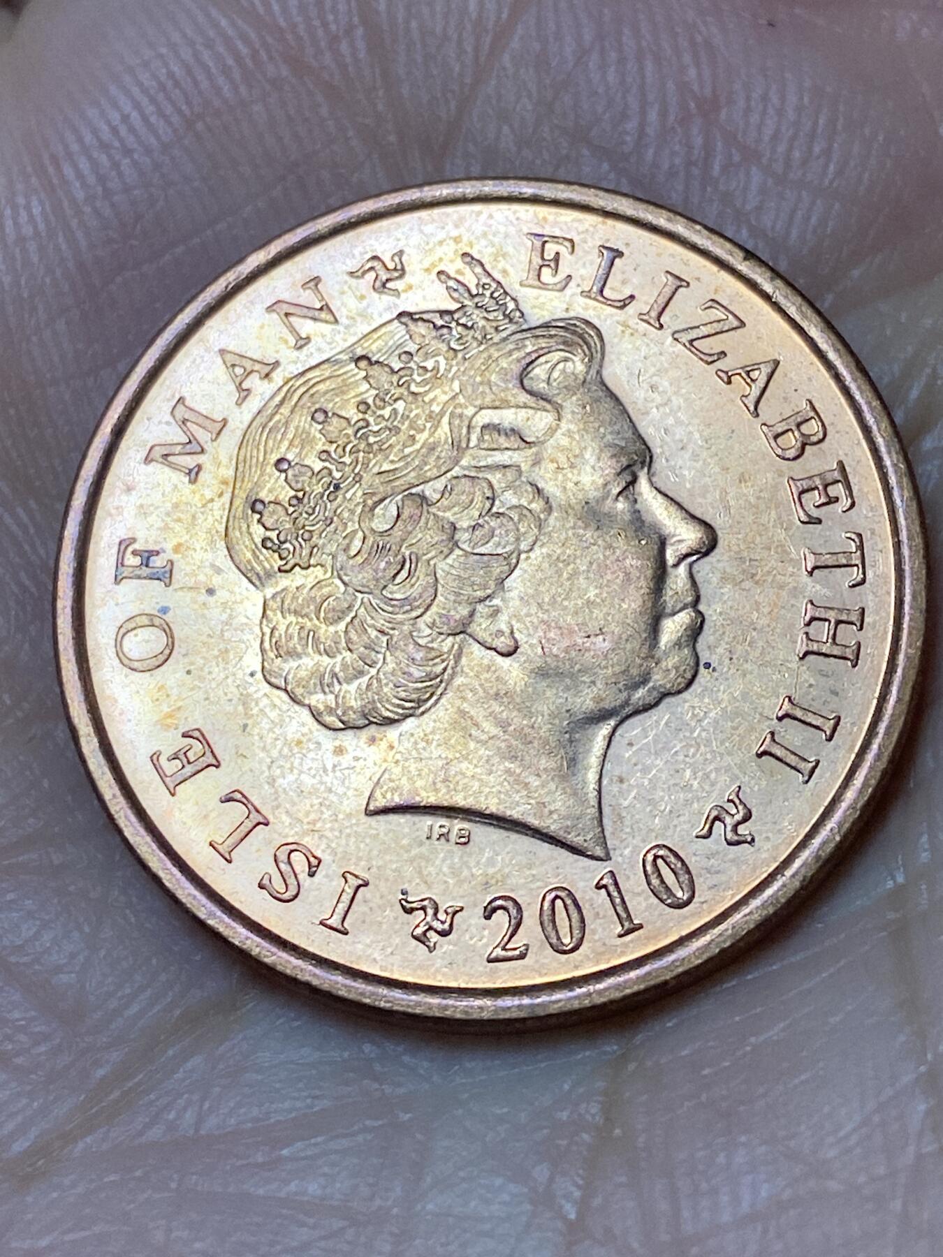 2026年第三十场(总第一百九十九场）英国一线回流散币特拍第二场(免佣金) 英属马恩岛🇮🇲2010年2便士(伊丽莎白二世老年第三套)