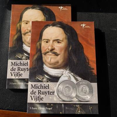 道一币馆币章第一百六十六场 - 原包装 荷兰2007年海军上将鲁伊特诞辰400周年5欧元精制银币