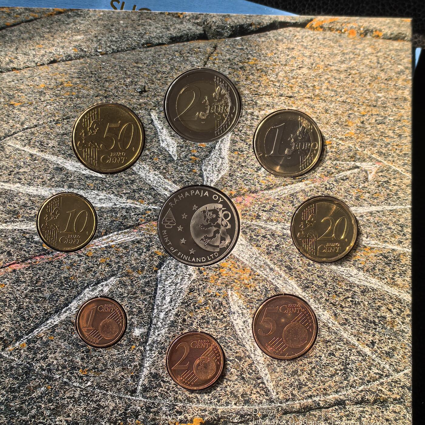 道一币馆币章第一百六十六场 原包装 芬兰2009年欧元套币八枚-灯塔市场纪念版