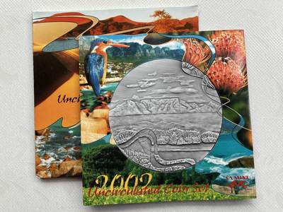 咖啡豆•收藏 2026年Feb_28th世界各国硬币套币拍卖 - 南非 2002年 UNC未流通封装套币 外国硬币