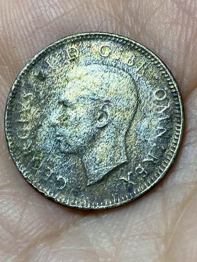 2026年第三十一场(总第二百场)英国一线回流散币新春特拍第三场(免佣金) 英国🇬🇧1945年6便士银币(乔治六世第一版，500银)