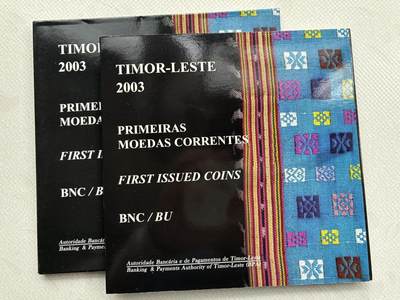咖啡豆•收藏 2026年Feb_28th世界各国硬币套币拍卖 - 东帝汶 2003年 UNC未流通封装套币 外国硬币