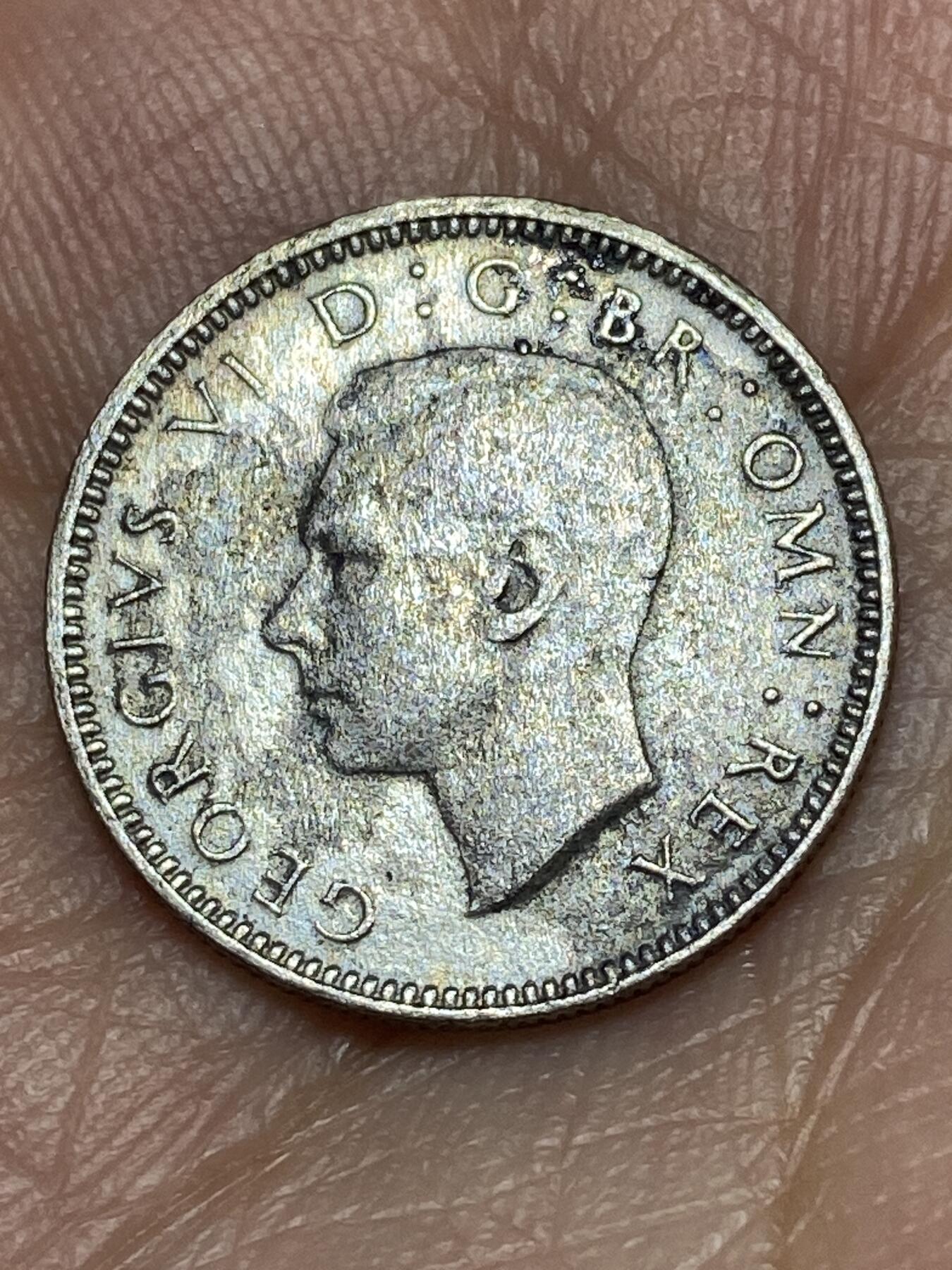 2026年第三十一场(总第二百场)英国一线回流散币新春特拍第三场(免佣金) 英国🇬🇧1942年6便士银币(乔治六世第一版，500银)