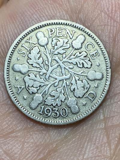 2026年第三十一场(总第二百场)英国一线回流散币新春特拍第三场(免佣金) - 英国🇬🇧1930年6便士银币(乔治五世第五版，500银)