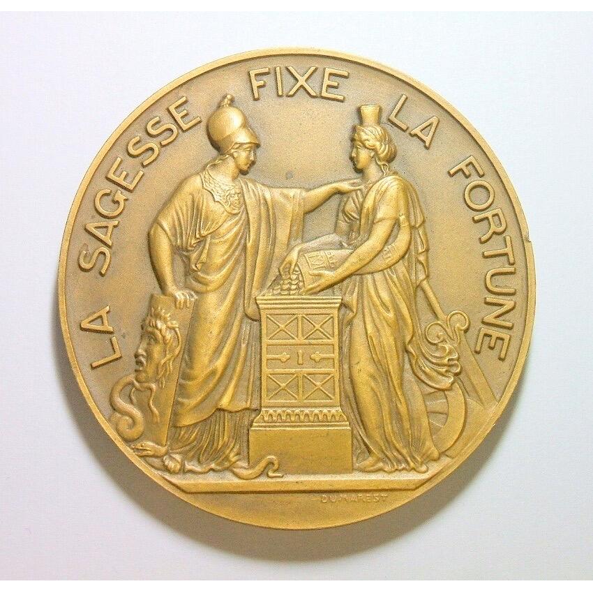 【艺术】法国艺术大章 拿破仑金叶冠+女神 高浮雕精制超大铜章 68MM 156克