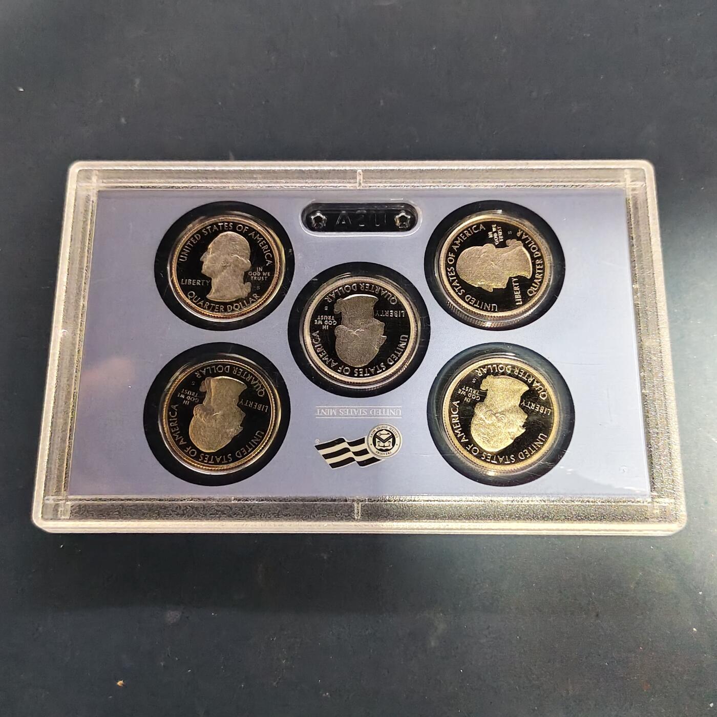 【全场包邮】纯粹捡漏拍505场 美国2010年25分国家公园系列官方盒装精制套币-俄勒冈胡德山/怀俄明黄石/阿肯色温泉城/加利福尼亚州约塞米蒂/亚利桑那州大峡谷国家公园