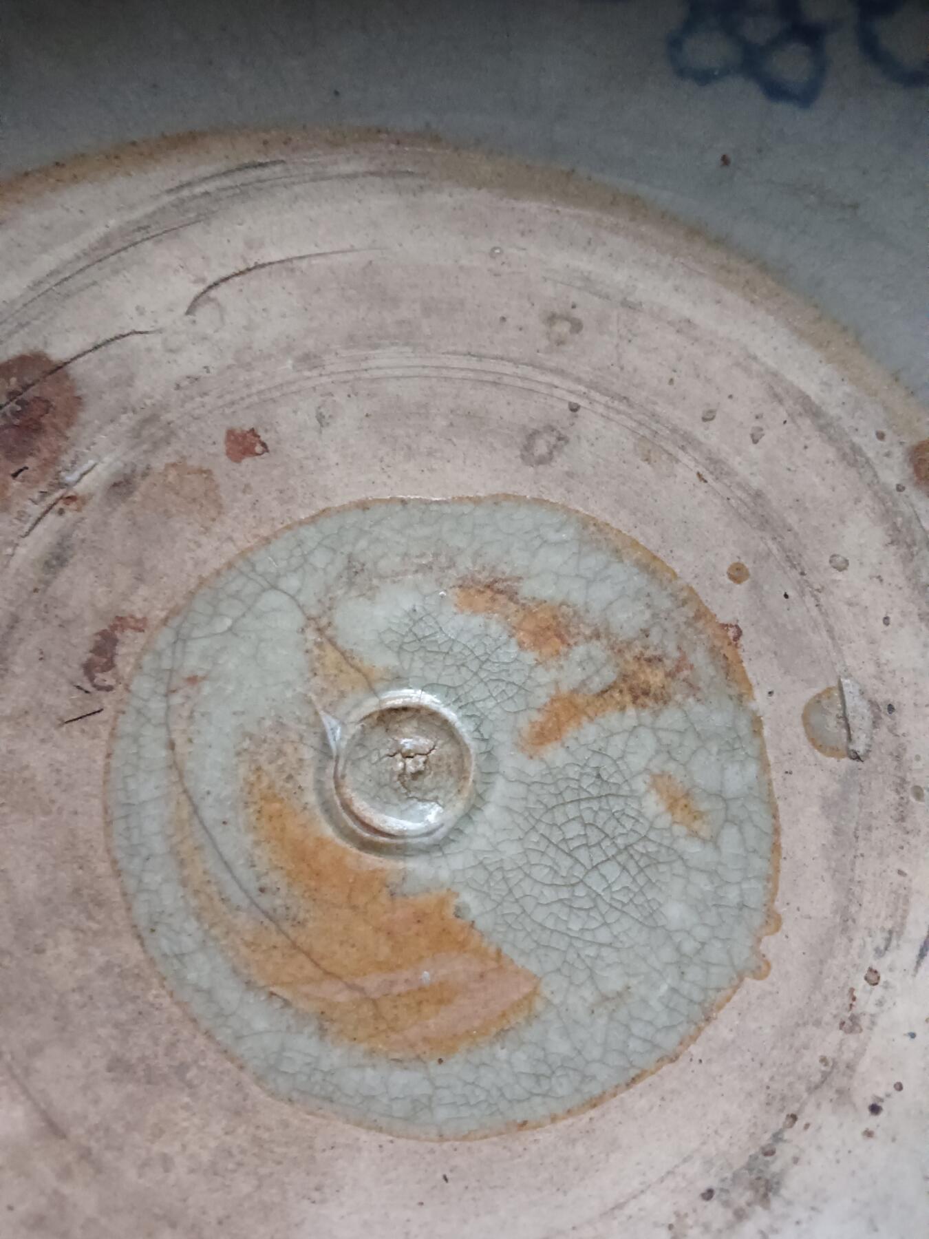 明代民窑青花中国结（盘长纹）盘