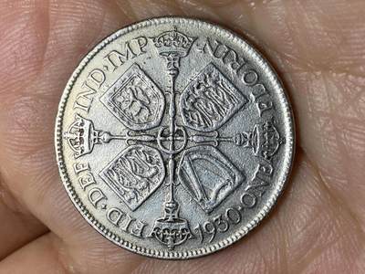 2026年第三十一场(总第二百场)英国一线回流散币新春特拍第三场(免佣金) - 英国🇬🇧1930年1弗洛林银币(乔治五世第三版，500银)