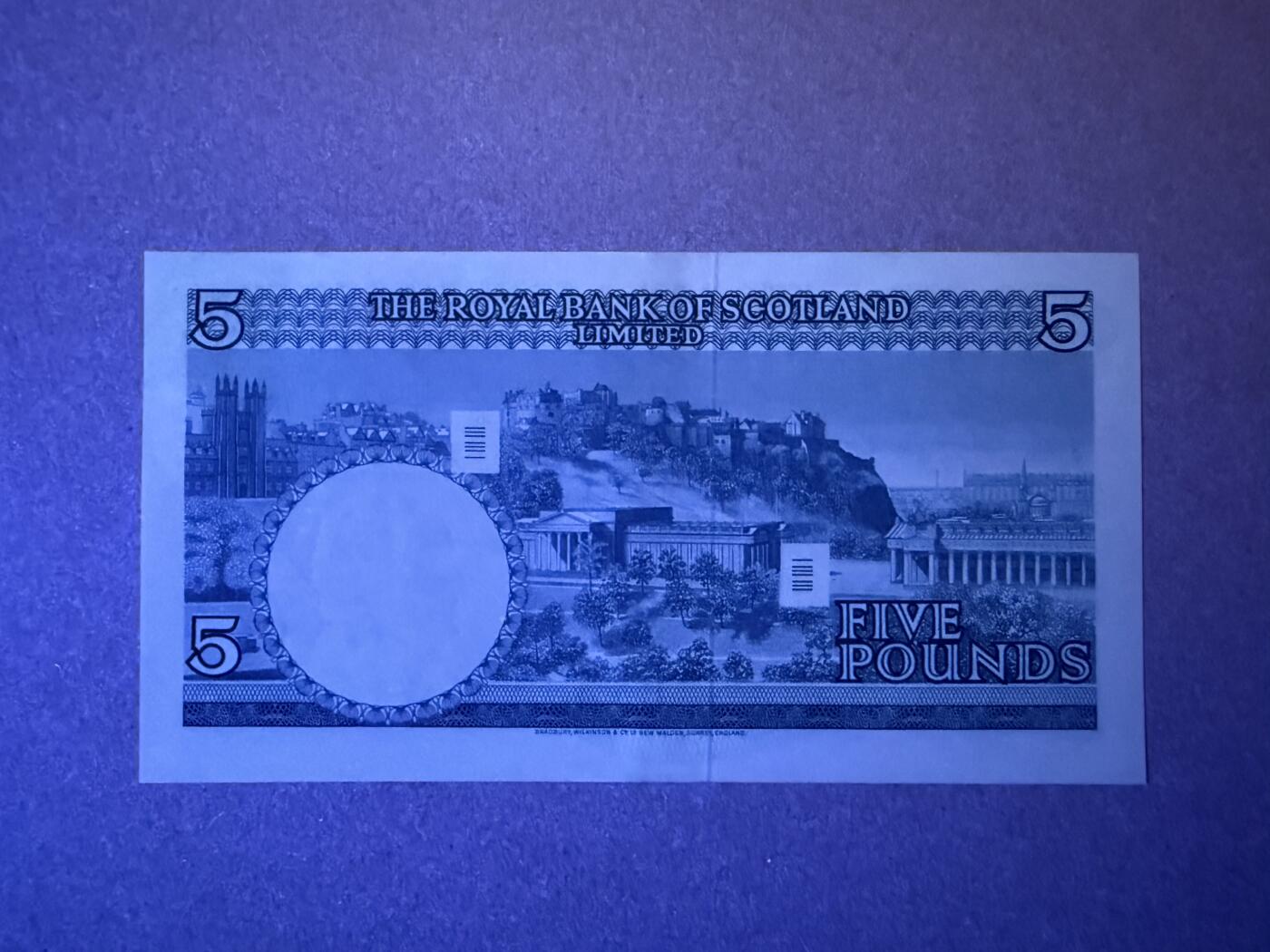 《艾美收藏》第232期-2.22周日外币靓号精品场(春节首拍) 苏格兰5镑 UNC 1969年 皇家银行 A1冠 无4