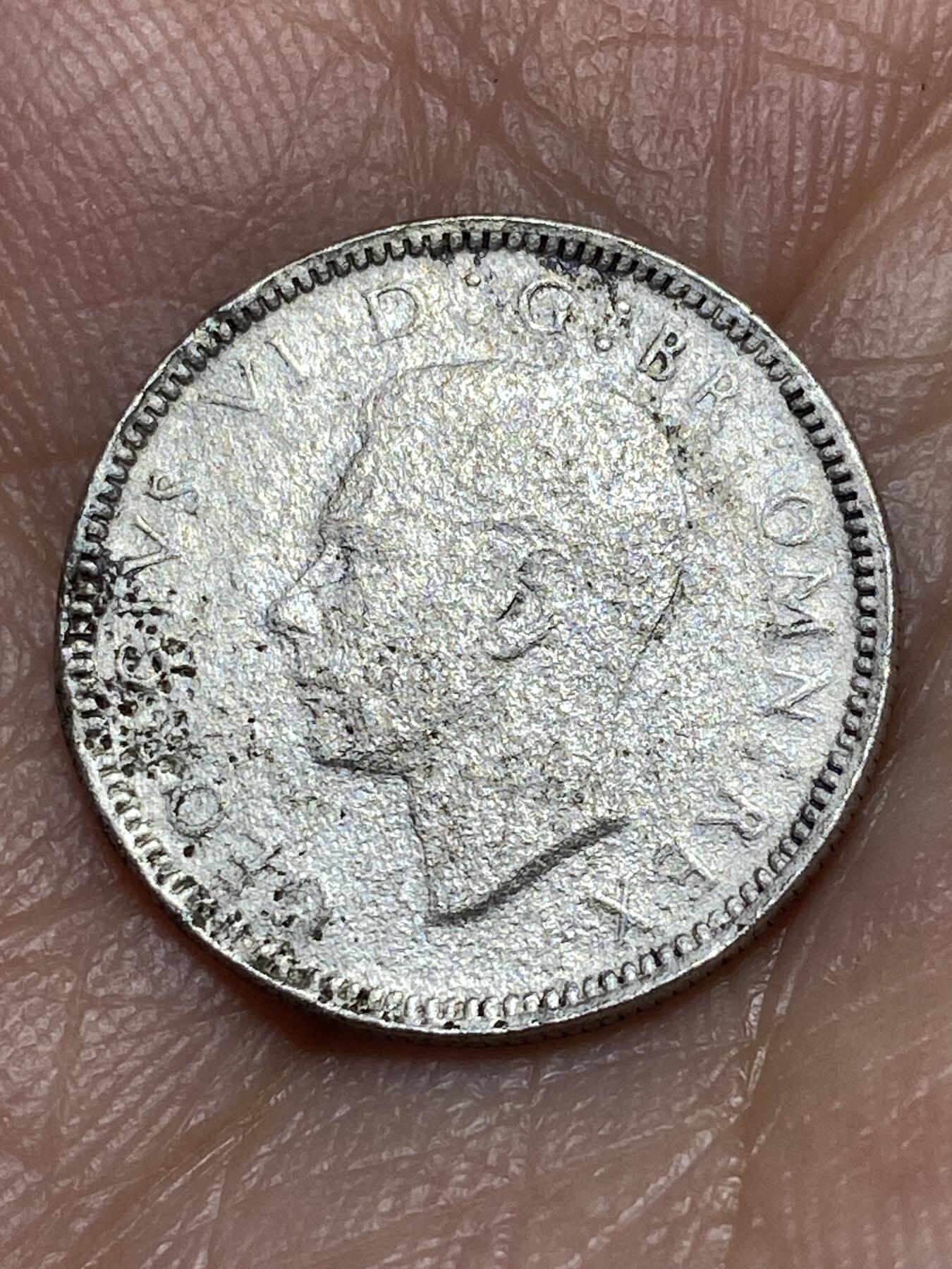 2026年第三十一场(总第二百场)英国一线回流散币新春特拍第三场(免佣金) 英国🇬🇧1939年6便士银币(乔治六世第一版，500银)