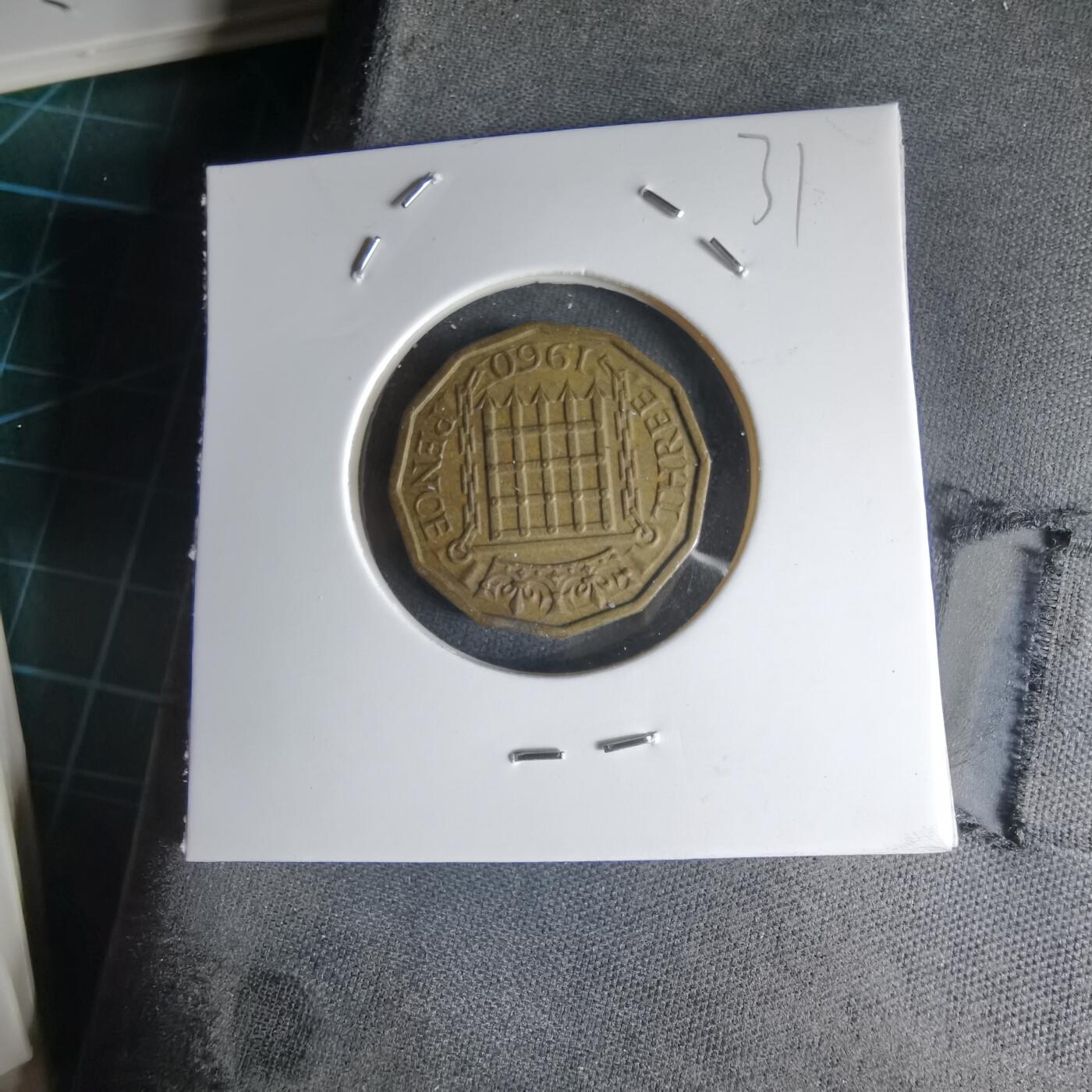 沼泽如烟--第1000场 英国1960年3便士