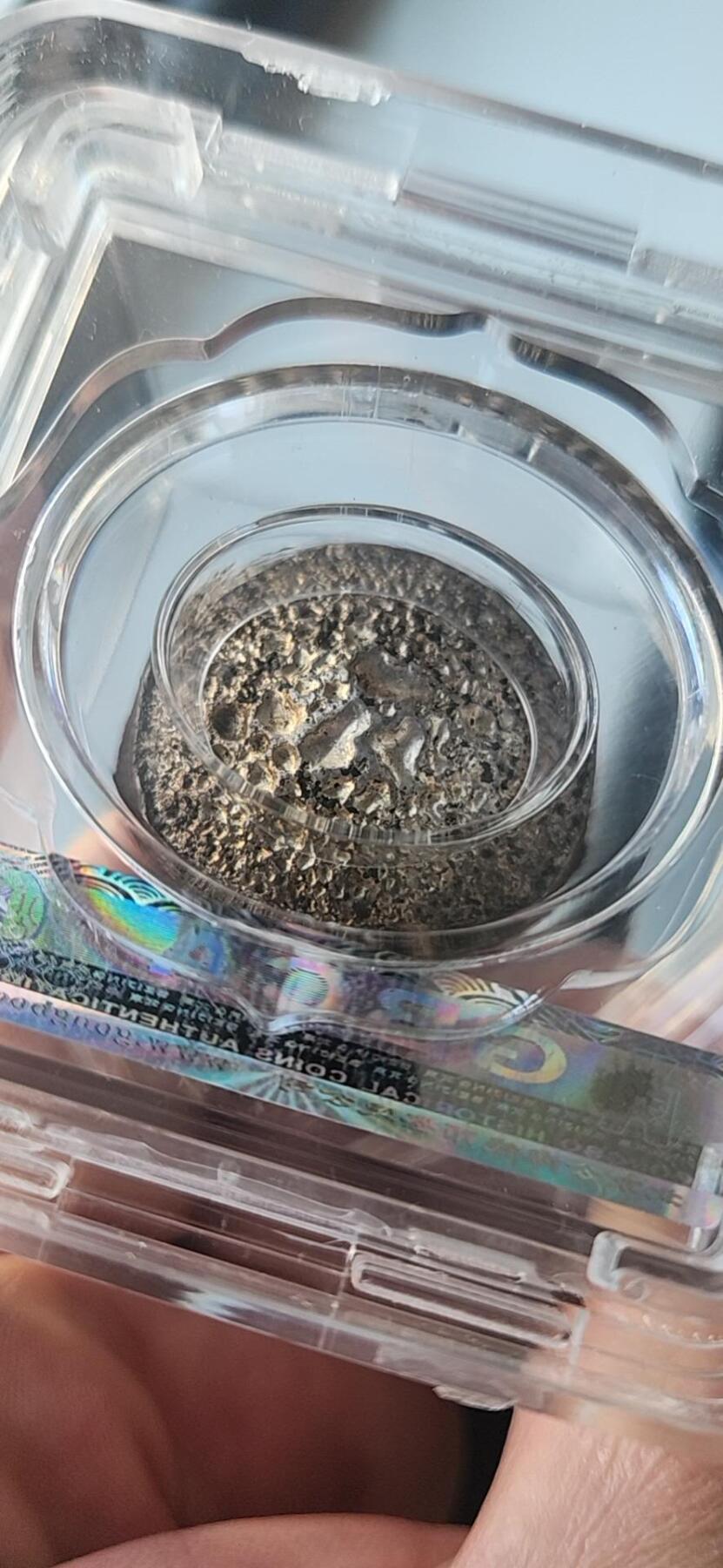 清代贵州盘丝锭29.3克，MS61，老包浆，状态好。