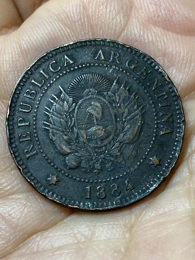 2026年第三十一场(总第二百场)英国一线回流散币新春特拍第三场(免佣金) 阿根廷🇦🇷1884年1分(1881–1896年版)