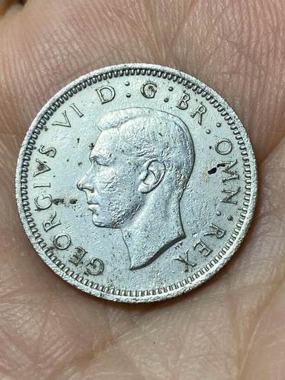 2026年第三十一场(总第二百场)英国一线回流散币新春特拍第三场(免佣金) 英国🇬🇧1946年6便士银币(乔治六世第一版关门年，500银)