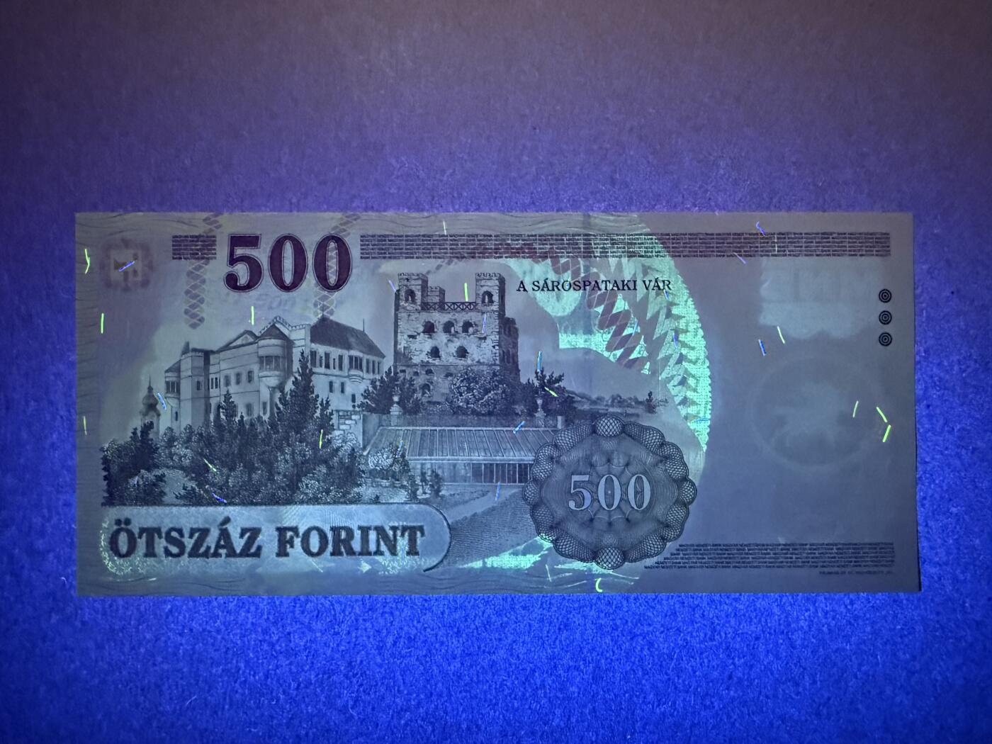 《艾美收藏》第232期-2.22周日外币靓号精品场(春节首拍) 匈牙利500福林 UNC 2008年 无47双尾88